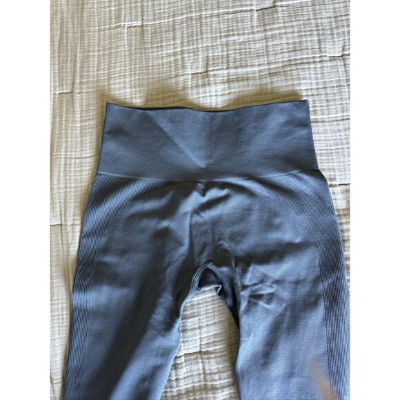 SET Active Sculptflex High Rise Seamless Yoga Gym Gray Blue Leggings Size Medium - Picture 11 of 13